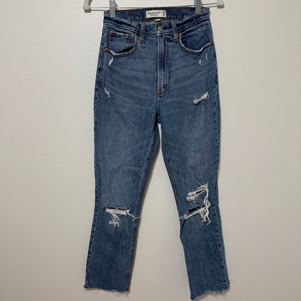 Abercrombie & Fitch The Ankle Straight Ultra High Rise Curve Love Size 26 / 2